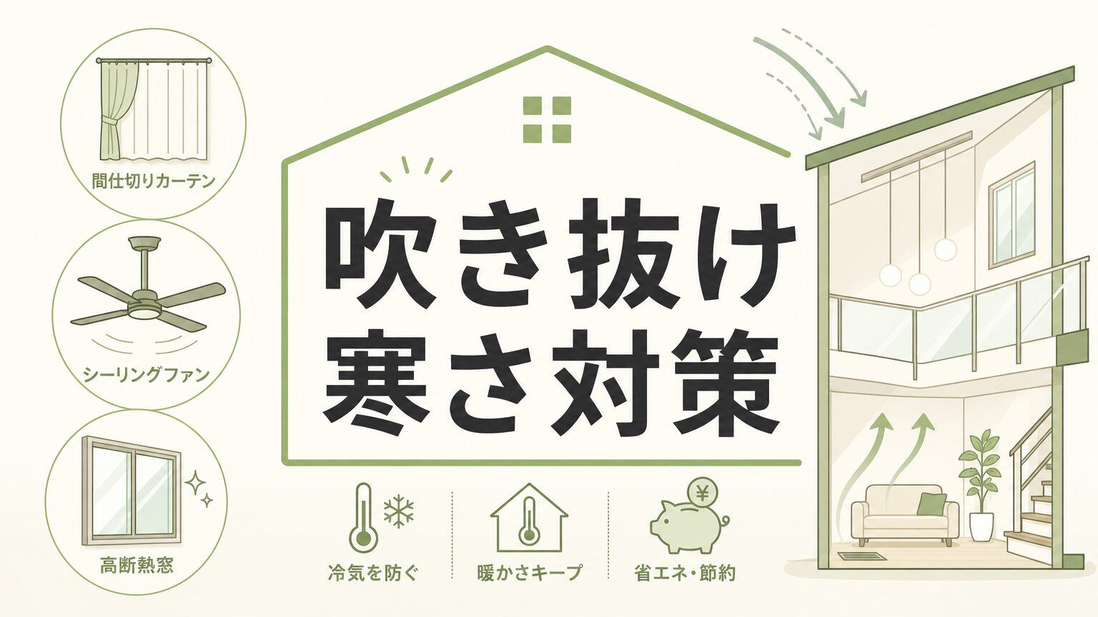 吹き抜けは寒い？プロが語る空調装置としての正しい活用法【家百講座 戸建て編 #06】のアイキャッチ画像