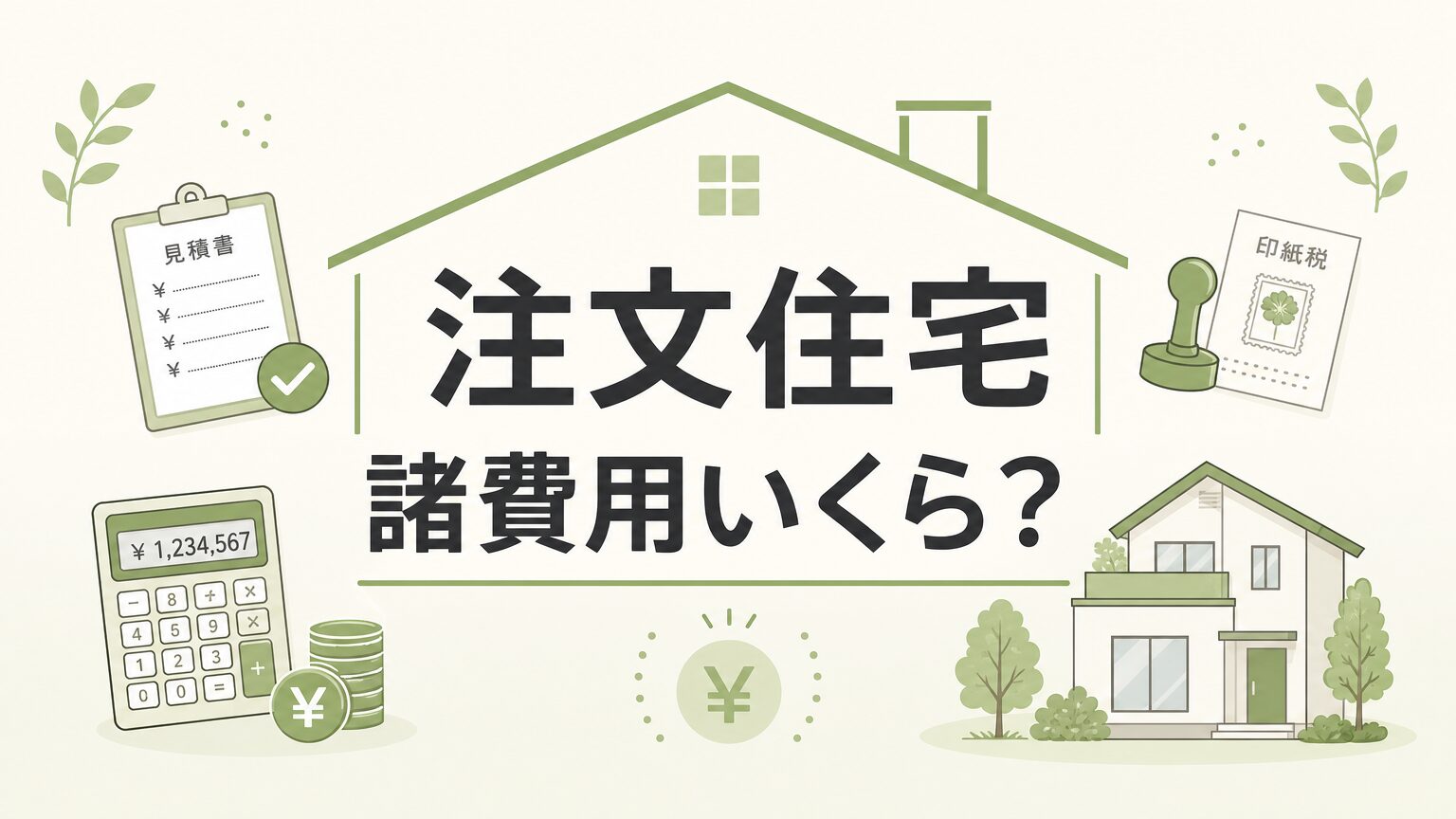 注文住宅の諸費用はいくら？建築費別の目安と内訳を完全解説のアイキャッチ画像