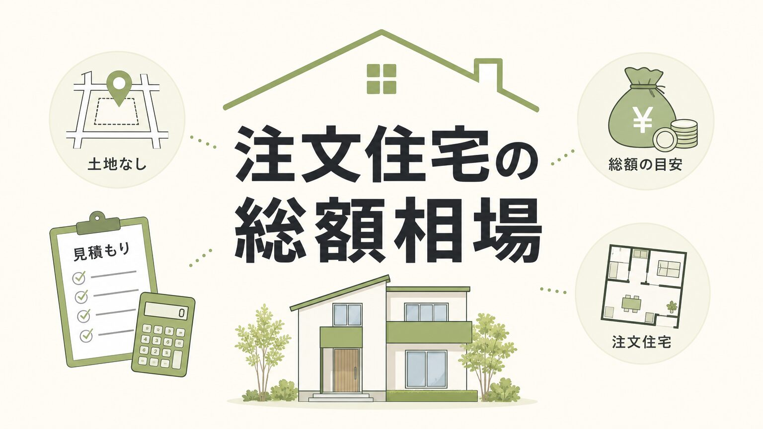 注文住宅（土地なし）の総額相場と内訳｜2026年最新データのアイキャッチ画像