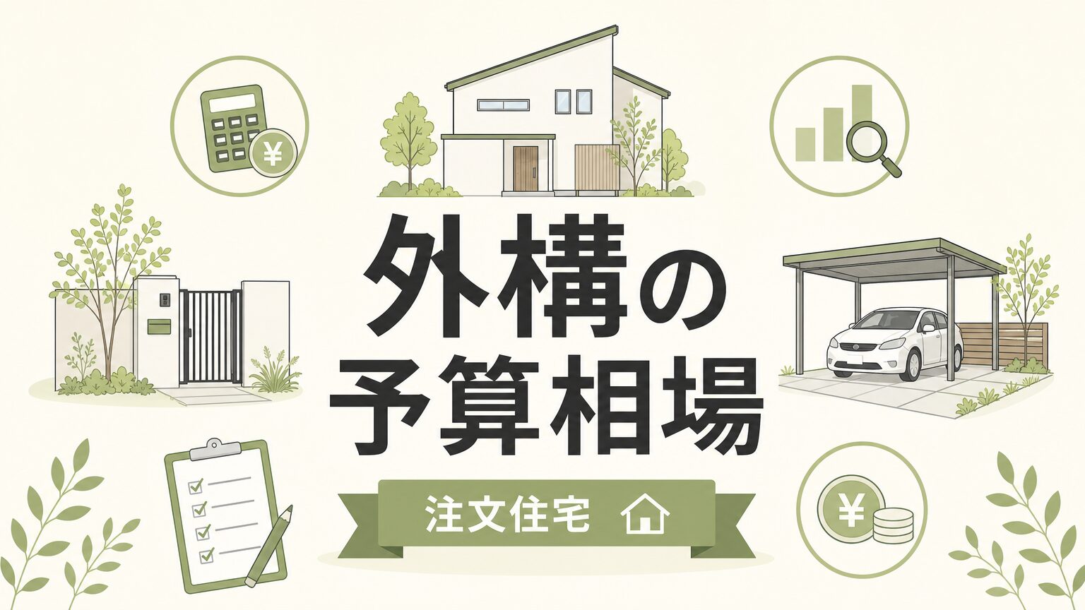 注文住宅の外構予算の相場はいくら？プロが教える最低金額と削るリスク【家百講座 戸建て編 #14】