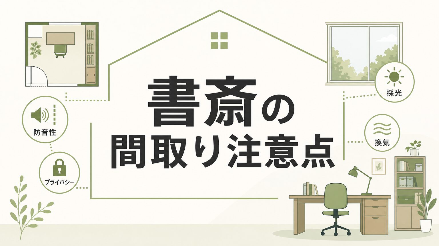 書斎の間取りで後悔しない！設置前に知るべき注意点まとめ