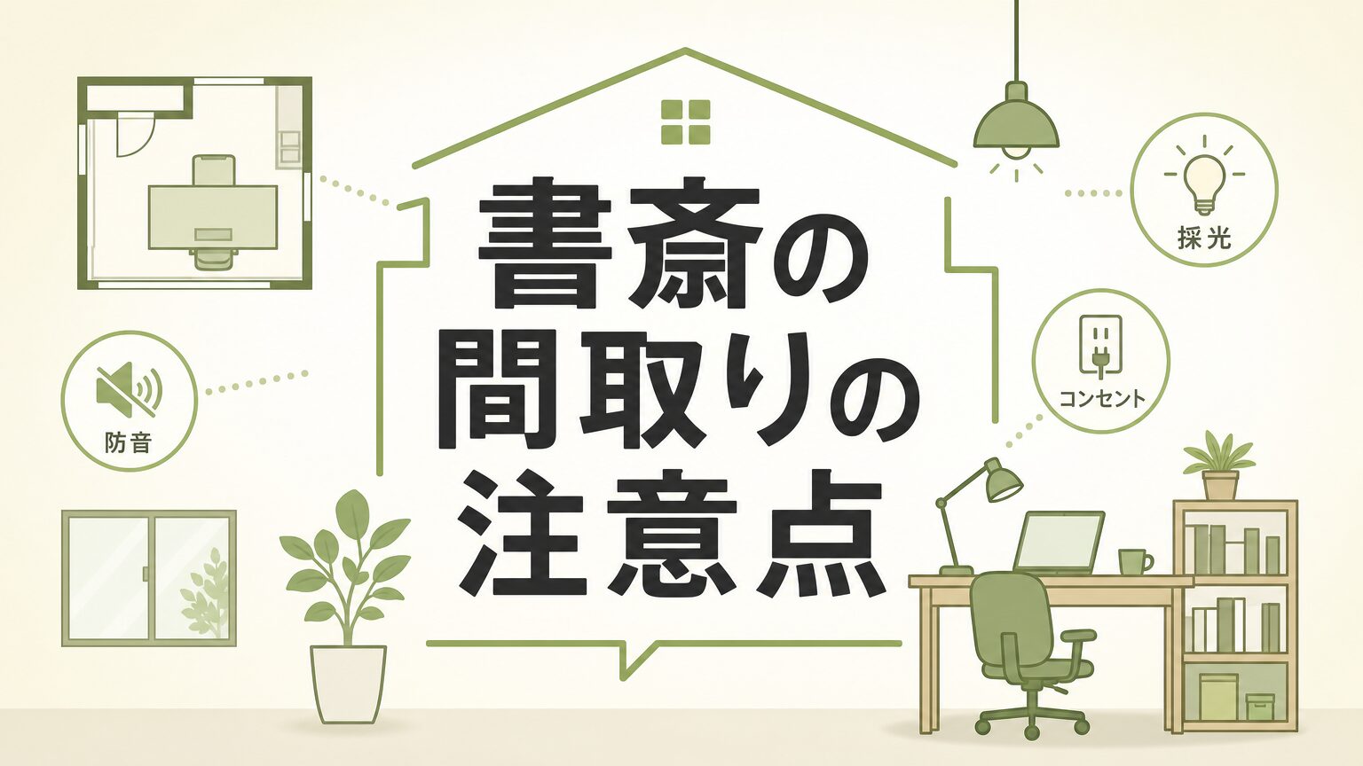 書斎の騒音・暑さ対策と間取り注意点をプロが解説【家百講座 戸建て編 #07】