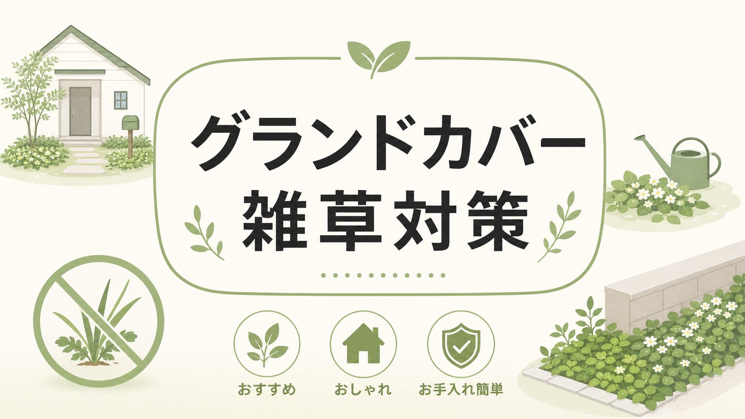 グランドカバーで雑草対策!おすすめ植物15選と失敗しない選び方