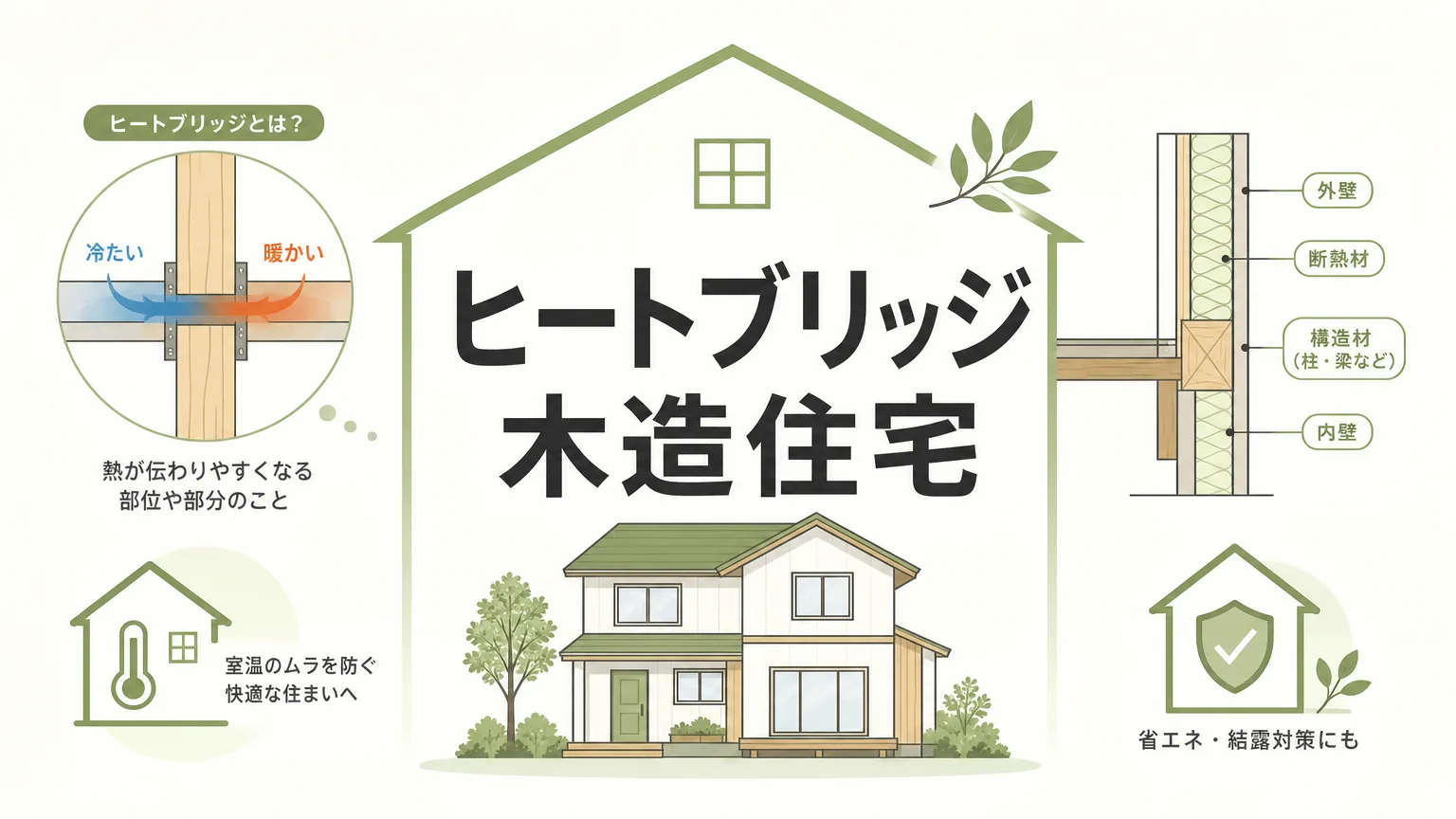 ヒートブリッジ対策で木造住宅の結露・劣化を防ぐ完全ガイドのアイキャッチ画像