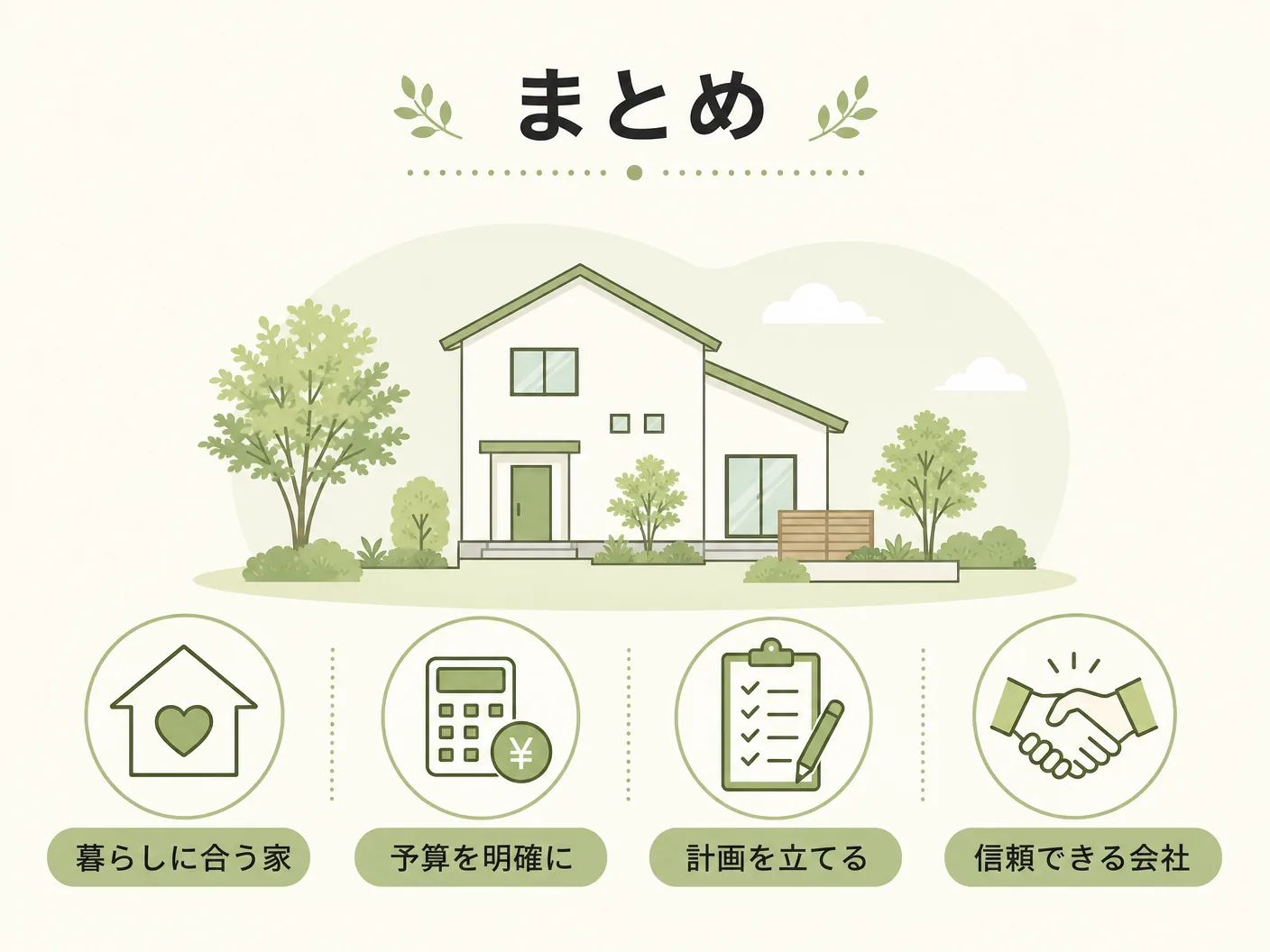 断熱等級のまとめを表す図解イラスト