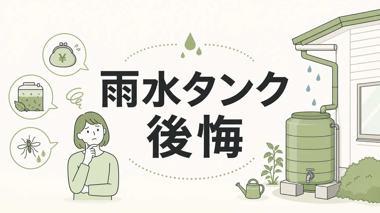 雨水タンクで後悔した実例5つ！失敗を防ぐ選び方と対策まとめ