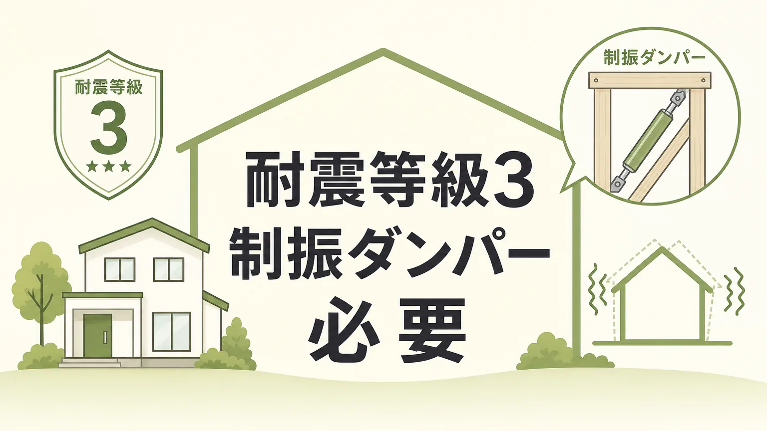 耐震等級3に制振ダンパーは必要？真実を徹底解説のアイキャッチ画像