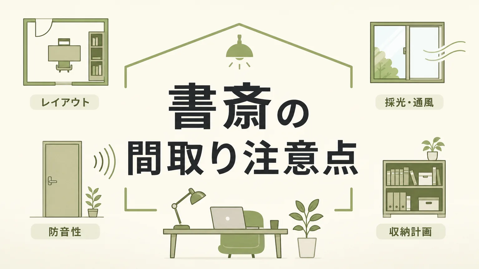書斎の間取りで後悔しない！注意点と成功のコツを徹底解説のアイキャッチ画像