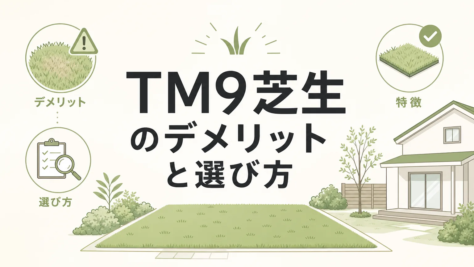 TM9芝生のデメリット5つと後悔しない選び方を徹底解説