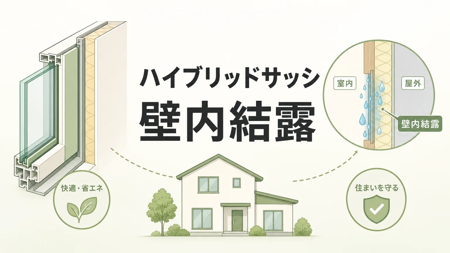 ハイブリッドサッシと壁内結露の関係を工務店目線で解説