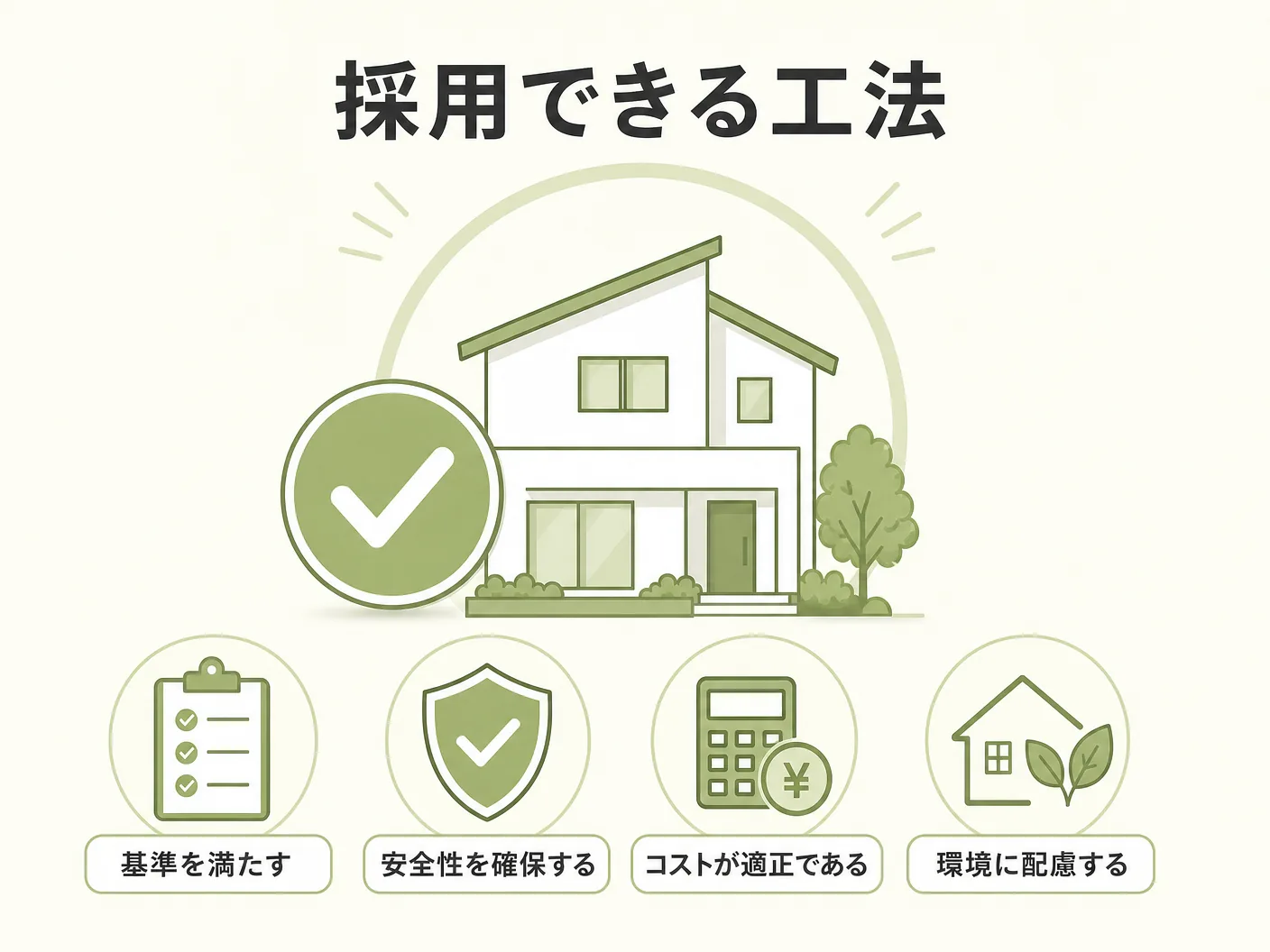 省令準耐火構造 火災保険の採用できる工法・できない工法の違いを表す図解イラスト